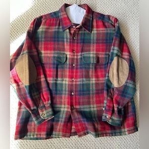 Pendleton Long Sleeve Shirt Men’s 100% cotton, red and green